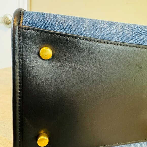 Coach Denim Field Tote 30, EUC, some imperfections - Picture 8 of 14